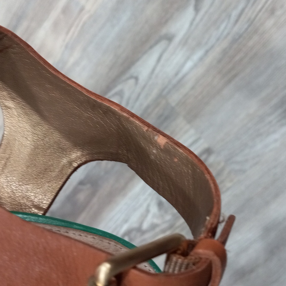 Sam Edelman Brown and Teal Heels - Picture 12 of 16